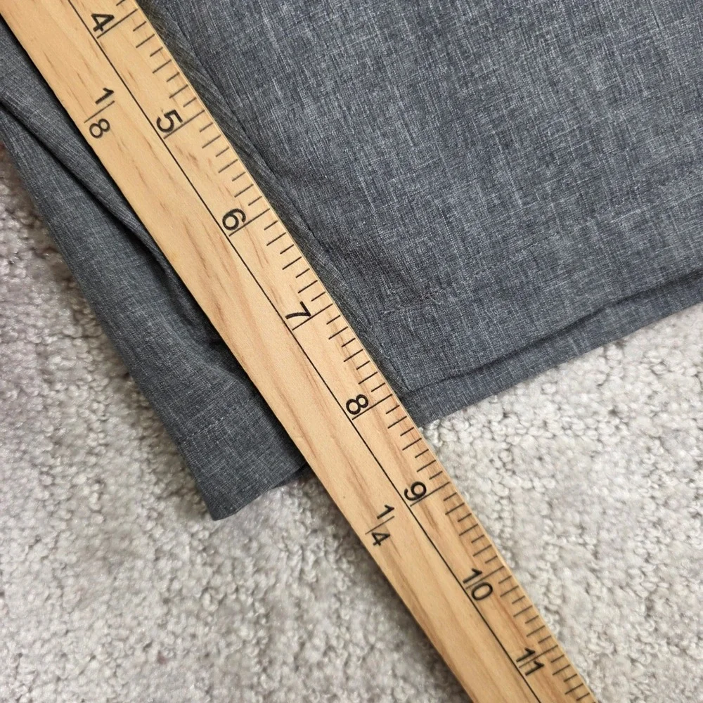 Peter Millar Mens Performance Golf Shorts Grey Heathered Size 50 Stretch Pockets